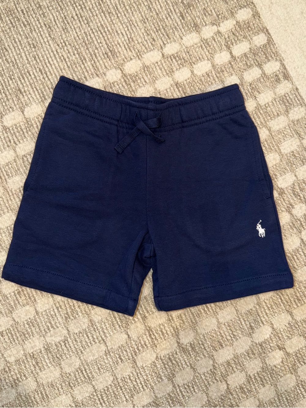 Polo Ralph Lauren Blue French Terry Drawstring Jersey Shorts, Boys Size 3